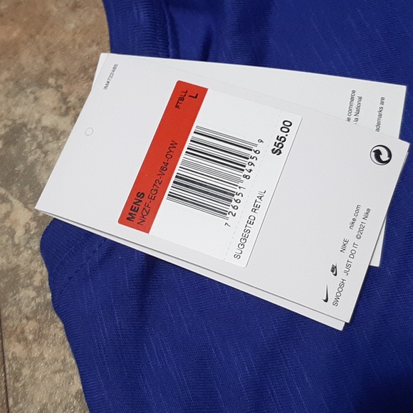 New. Nike Men's New England Patriots Historic Logo Royal Long Sleeve T-Shirt. - Picture 6 of 7